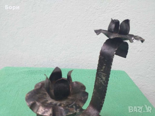 Метален свещник, снимка 5 - Декорация за дома - 29144282