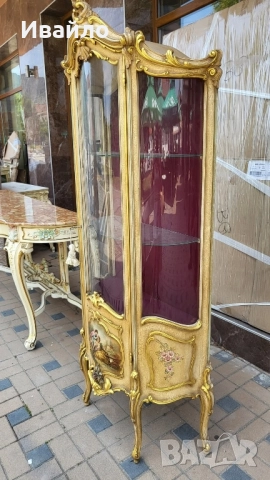 Италианска барокова витрина 022, снимка 5 - Секции и витрини - 52294930