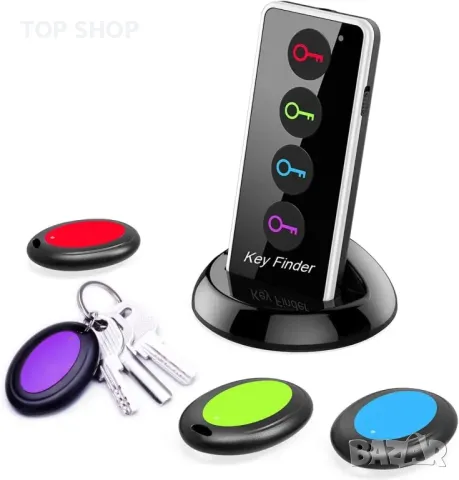 Локатор за ключове и предмети с 4 датчика Reyke Key Finder