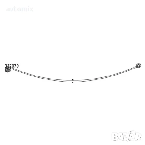 Ресьор заден за VW LT 1995-2006 г. (2DB, 2DE, 2DK) един лист, снимка 2 - Аксесоари и консумативи - 50105824