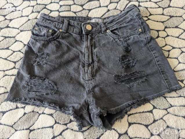 Къси дънкови панталони Bershka – висока талия