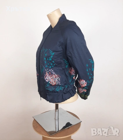 Ivko Floral Bomber - Оригинално дамско яке размер 36 / S, снимка 4 - Якета - 53300784