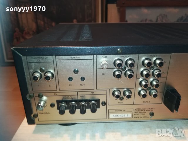 harman/kardon hk3400 receiver-made in japan 1503211142, снимка 12 - Ресийвъри, усилватели, смесителни пултове - 32165043