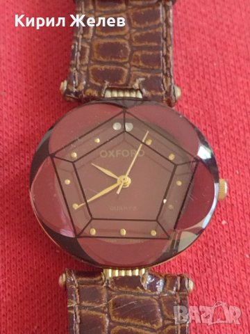 Фешън модел дамски часовник  OXFORD QUARTZ 18 K GOLD JAPAN 18211, снимка 3 - Дамски - 37454690