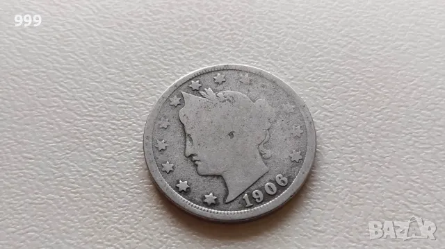 5 цента 1906 САЩ - LIBERTY, снимка 1