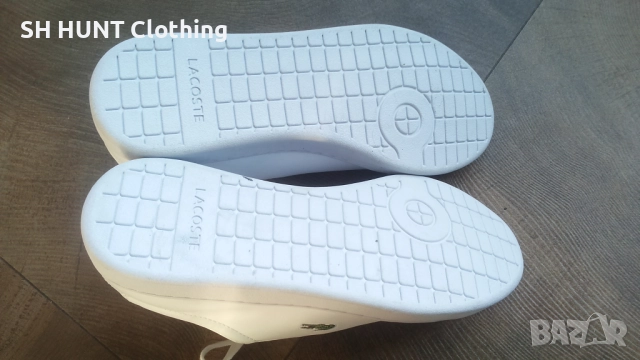 LACOSTE White Leather Shoes Размер EUR 39 / UK 5,5 обувки естествена кожа 327-14-S, снимка 13 - Маратонки - 52639312