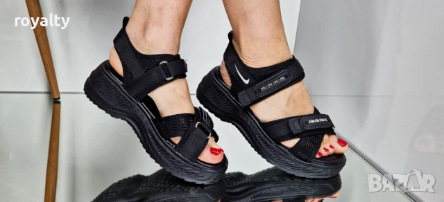 Nike черни дамски сандали , снимка 5 - Сандали - 51229509