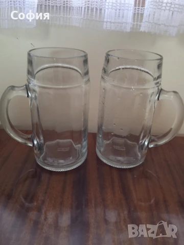 халби стъклени 1литър, снимка 4 - Чаши - 50830928