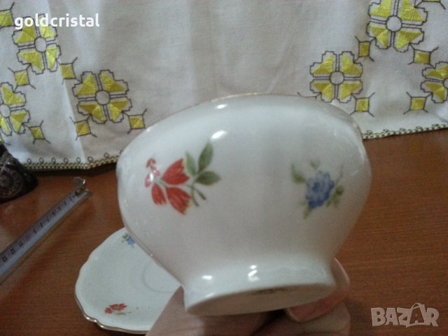 стар порцелан Чехословакия чашка за кафе , снимка 8 - Антикварни и старинни предмети - 42144519
