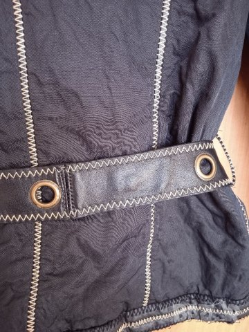 Яке с кожени елементи, снимка 10 - Якета - 34868203