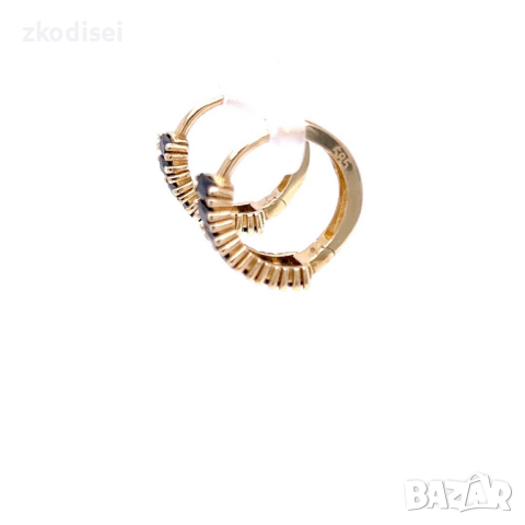 Златни обеци 2,73гр. 14кр. проба:585 модел:21967-5, снимка 4 - Обеци - 44766768