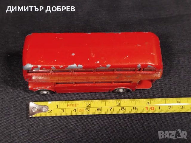 СТАРА РЕТРО МЕТАЛНА КОЛИЧКА АВТОБУС BUDGIE TOY ENGLAND AEC LONDON BUS, снимка 8 - Колекции - 47338806
