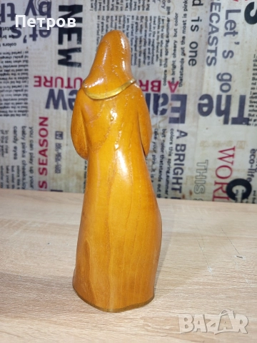 Ръчно резбована дървена фигура"Мадона с младенеца", снимка 3 - Антикварни и старинни предмети - 52817500