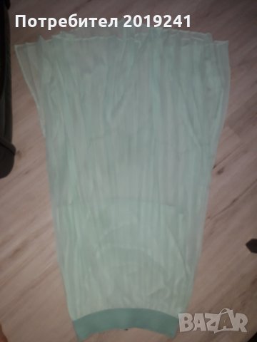 Зелена дълга пола солей, снимка 3 - Поли - 29593440