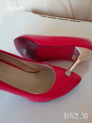 Красиви червени обувки, снимка 3 - Дамски елегантни обувки - 35552598