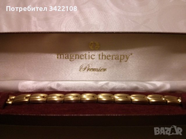 Елегантна дамска магнитна гривна, 18 см, 15 неодимови магнита, снимка 4 - Гривни - 42834909