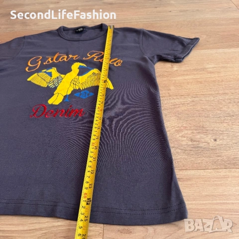 Мъжка тениска G-Star Raw размер S с птица, снимка 4 - Тениски - 54123483