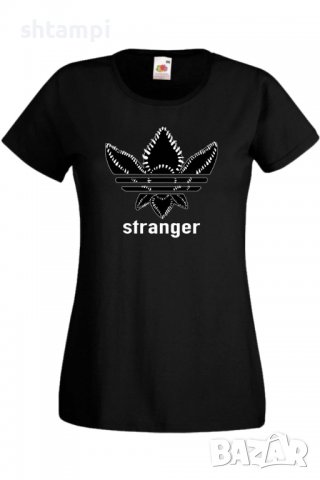 Дамска Тениска Stranger Adidas,Филм,Сериал,, снимка 2 - Тениски - 37314522
