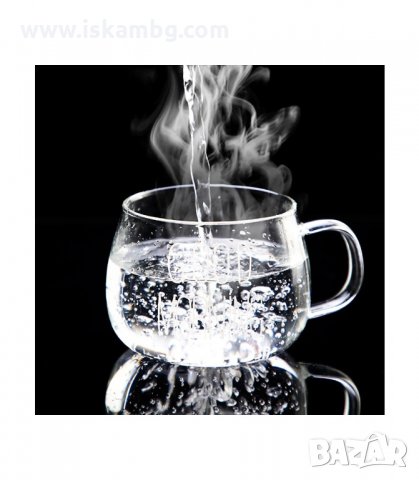 GOOD MORNING СТЪКЛЕНА ЧАША 400 МЛ. - код 2913, снимка 7 - Чаши - 33909909