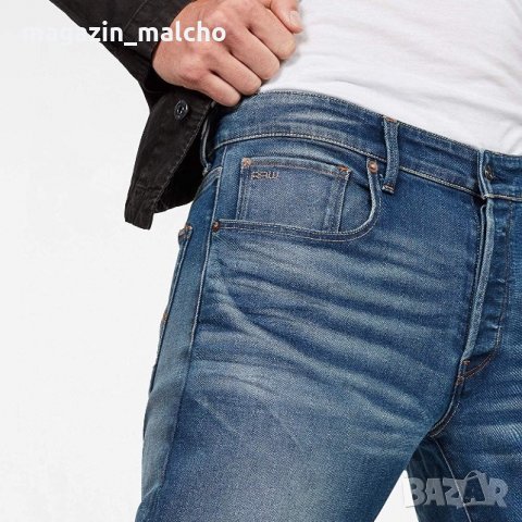 МЪЖКИ ДЪНКИ - G-STAR RAW 3301 STRAIGHT; размер: W28 L34, снимка 4 - Дънки - 30868796