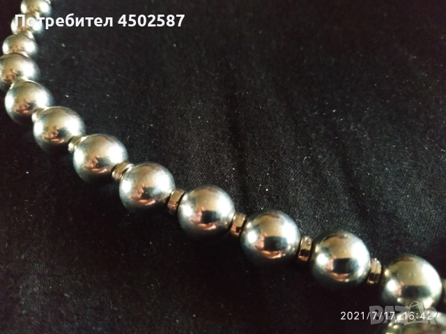 Колие сърце сребрист ефект, снимка 5 - Колиета, медальони, синджири - 52121821