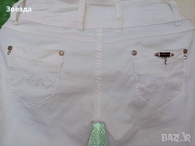 Дамски бели панталони Miss Curry jeans, снимка 4 - Панталони - 42593843