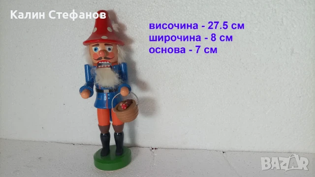 Орехотрошачка, дървена кукла, много красива, Гъбарко, снимка 7 - Колекции - 50457721