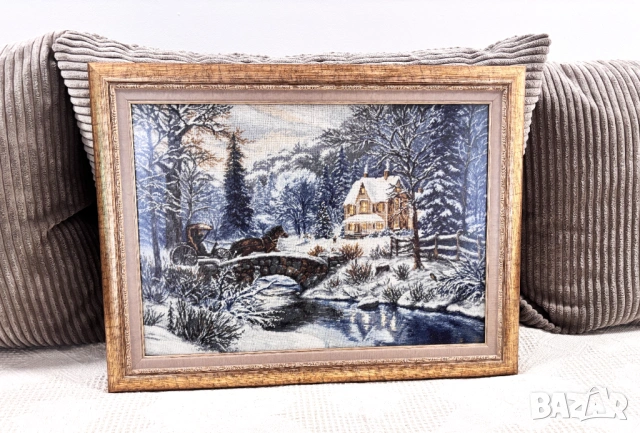 Гоблен "Зимно вълшебство", снимка 12 - Гоблени - 54188040