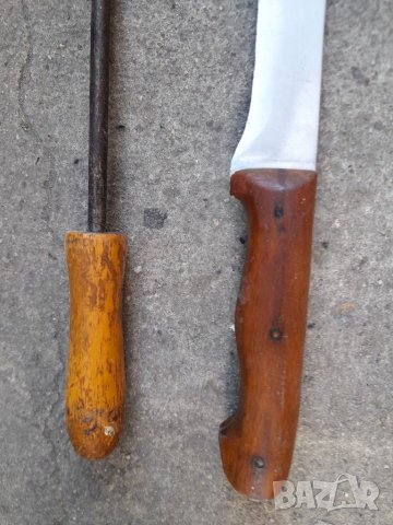 Стар нож и масат, снимка 5 - Антикварни и старинни предмети - 39519176