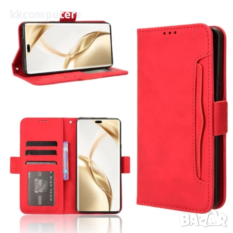 Honor 200 Pro 5G Magnetic Wallet Кожен Калъф и Скрийн Протектор, снимка 2 - Калъфи, кейсове - 52671869