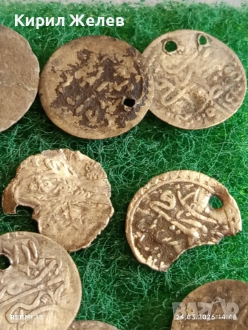 Лот сребърни монети 13 броя продупчени за носия, забрадка Колекция 54376, снимка 3 - Нумизматика и бонистика - 53960779