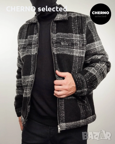 ALLSAINTS Phoenix карирано яке с цип – размер XL – ново с етикети, снимка 2 - Якета - 52886340