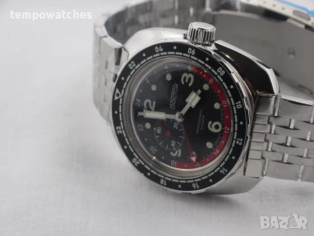 ВОСТОК АМФИБИЯ АВТОМАТИЧЕН "COKE" -GMT ref: 71070А, снимка 11 - Мъжки - 51841220