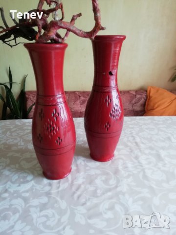 Керамична висока ретро делва + подарък втора делва, снимка 7 - Вази - 32063178