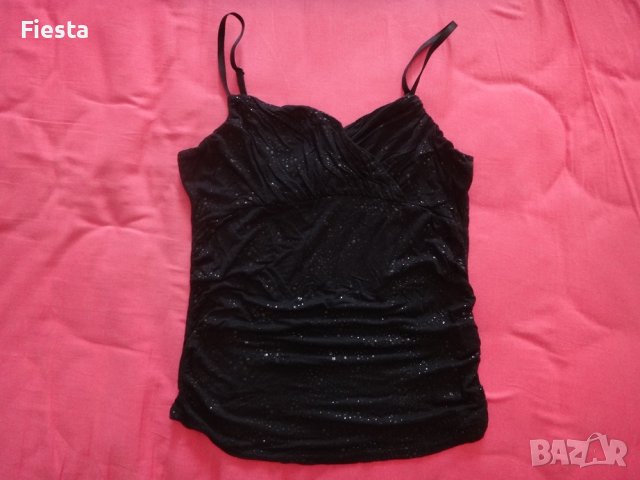 Kenvelo Черен потник на лъскави точки брокатени Кенвело