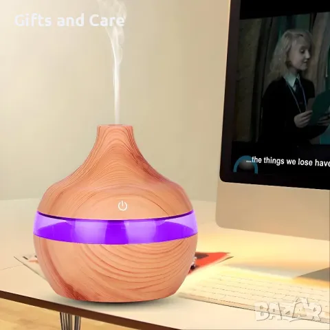 Арома дифузер със седем различни светлини, снимка 4 - Друга електроника - 47656830