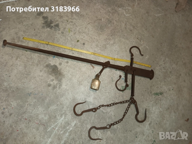 голям кантар работещ тегли до 100 килограма, снимка 6 - Други ценни предмети - 40170686