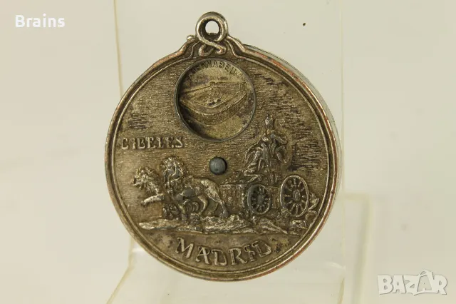 Стар Испански Посребрен Медал MADRID CIBELES, снимка 2 - Антикварни и старинни предмети - 49990438