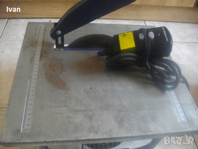 600 Вата/8,1кг/ф180мм-Ел. Машина Рязане Плочи/Плочки-До 35 мм-Сухо/Мокро-Почти Нова-Отлична-Einhell , снимка 8 - Други инструменти - 44793496