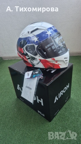 Каска AIROH CONNOR NATION GLOSS - нови с кутия L и XL, снимка 3 - Други спортове - 53042480