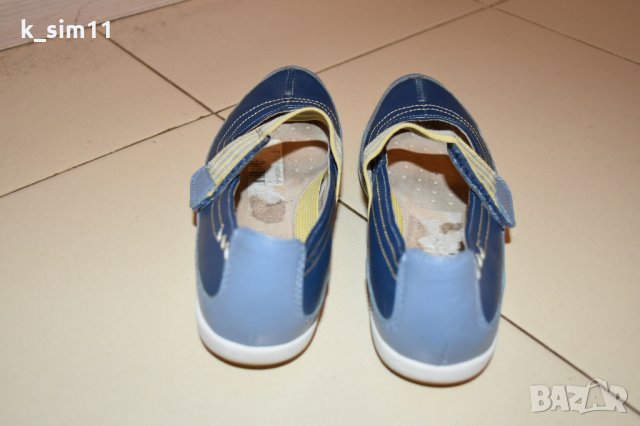 Clarks сини кожени обувки №31, UK 12 F, снимка 6 - Детски обувки - 34453410