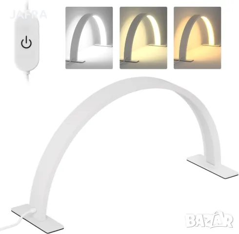 Професионална LED Лампа Полумесец за Козметични Услуги + ПОДАРЪК Пили за Маникюр, Отстъпки
