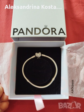 Сребърна гривна Пандора Ангелски криле 