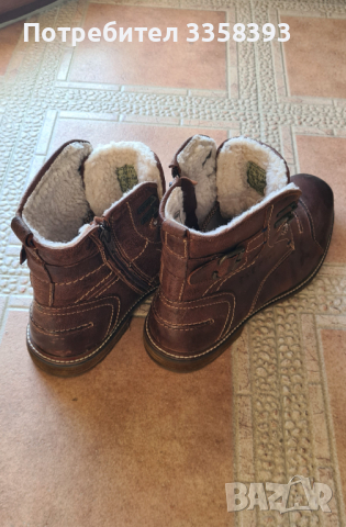 мъжки кожени боти Bugatti 43i , снимка 4 - Мъжки боти - 44510735