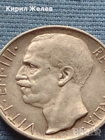 Сребърна монета 0.835 проба 10 лири 1927г. Италия Виктор Емануил трети 39634, снимка 7 - Нумизматика и бонистика - 42752524