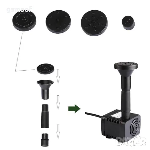 Соларно захранван градински шадраван, фонтан за декорация, снимка 4 - Други - 47745472