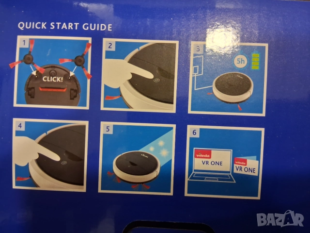  Vileda VR One Прахосмукачка робот, снимка 7 - Прахосмукачки - 52850901