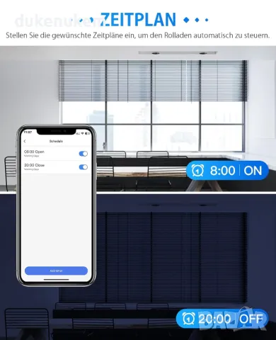 НОВ! WiFi превключвател за ролетни щори, с таймер, 2 бр/к-кт, снимка 5 - Друга електроника - 49298287