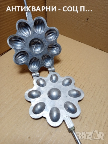 Соц Стар Гофретник За Тестени Изделия. , снимка 8 - Антикварни и старинни предмети - 51870472