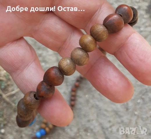 3 стари Броеници: Стара дървена молитвена броеница от Тибет, червена, дърво, снимка 15 - Антикварни и старинни предмети - 32730587